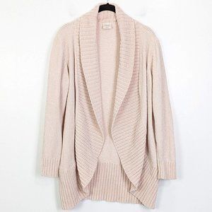 Soma Chenille Neutral cream Open Front Cardigan Size S